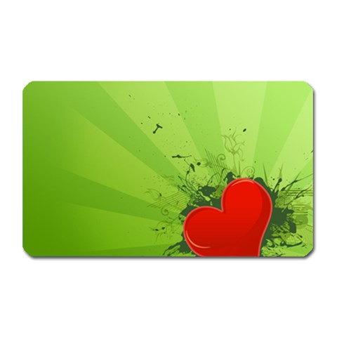 Red Heart Art Magnet (Rectangular) from ArtsNow.com Front
