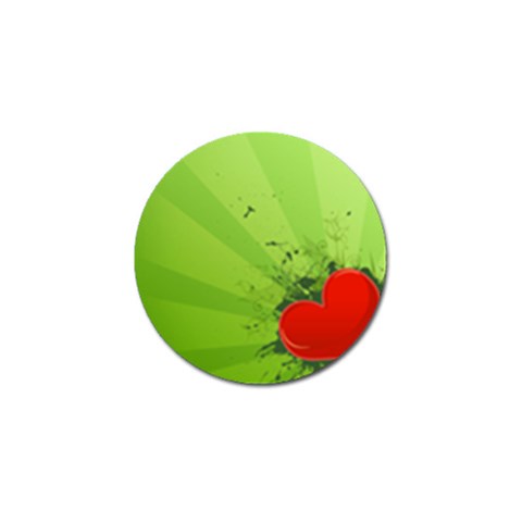Red Heart Art Golf Ball Marker (4 pack) from ArtsNow.com Front