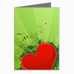 Red Heart Art Greeting Card from ArtsNow.com Left