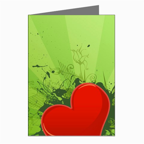 Red Heart Art Greeting Cards (Pkg of 8) from ArtsNow.com Left