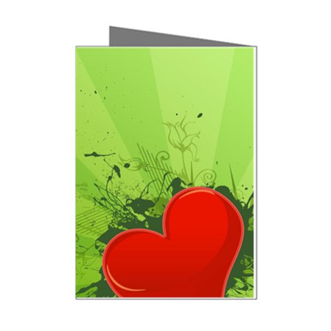 Red Heart Art Mini Greeting Cards (Pkg of 8) from ArtsNow.com Left