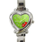 Red Heart Art Heart Italian Charm Watch