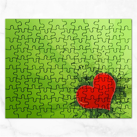 Red Heart Art Jigsaw Puzzle (Rectangular) from ArtsNow.com Front