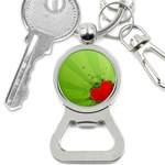 Red Heart Art Bottle Opener Key Chain