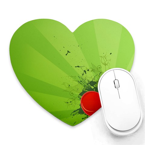 Red Heart Art Heart Mousepad from ArtsNow.com Front