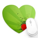 Red Heart Art Heart Mousepad