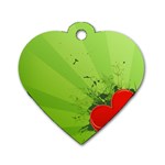 Red Heart Art Dog Tag Heart (One Side)