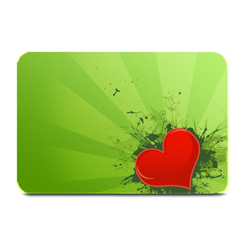 Red Heart Art Plate Mat from ArtsNow.com 18 x12  Plate Mat