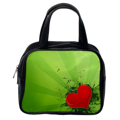 Red Heart Art Classic Handbag (One Side) from ArtsNow.com Front