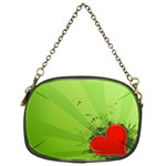 Red Heart Art Chain Purse (One Side)