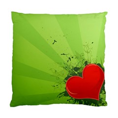 Red Heart Art Standard Cushion Case (Two Sides) from ArtsNow.com Back