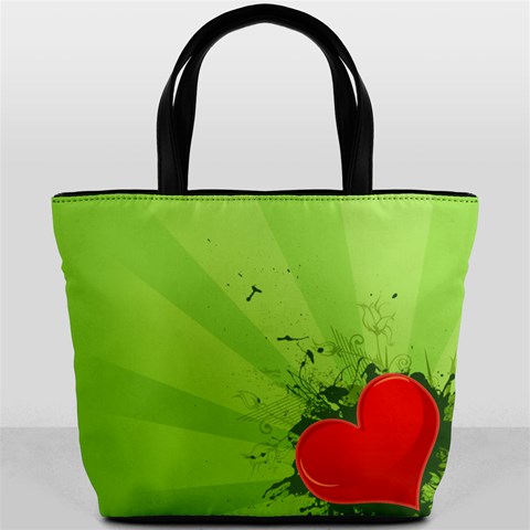 Red Heart Art Bucket Bag from ArtsNow.com Front