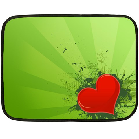 Red Heart Art Fleece Blanket (Mini) from ArtsNow.com 35 x27  Blanket