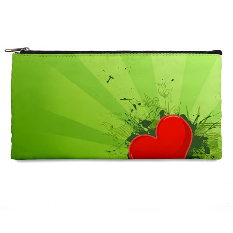 Red Heart Art Pencil Case from ArtsNow.com Front