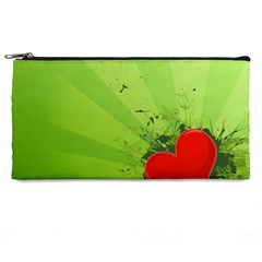 Red Heart Art Pencil Case from ArtsNow.com Front