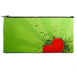 Red Heart Art Pencil Case