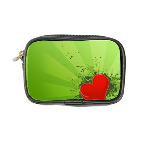 Red Heart Art Coin Purse from ArtsNow.com Front