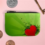 Red Heart Art Mini Coin Purse