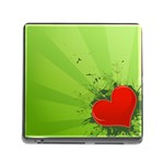 Red Heart Art Memory Card Reader (Square 5 Slot)