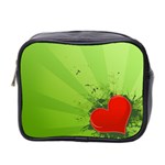 Red Heart Art Mini Toiletries Bag (Two Sides)