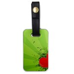 Red Heart Art Luggage Tag (one side)