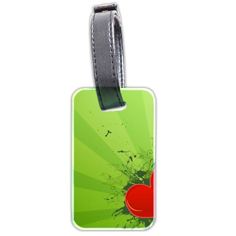 Red Heart Art Luggage Tag (two sides) from ArtsNow.com Front