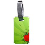 Red Heart Art Luggage Tag (two sides)