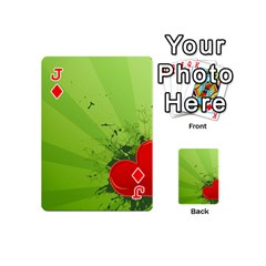 Jack Red Heart Art Playing Cards 54 (Mini) from ArtsNow.com Front - DiamondJ