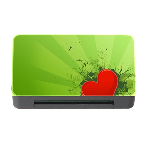Red Heart Art Memory Card Reader with CF from ArtsNow.com Front