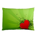 Red Heart Art Pillow Case (Two Sides)