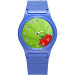 Red Heart Art Round Plastic Sport Watch (S)