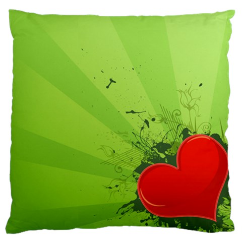 Red Heart Art Large Flano Cushion Case (One Side) from ArtsNow.com Front