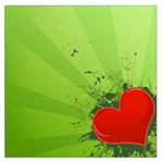 Red Heart Art Large Satin Scarf (Square)