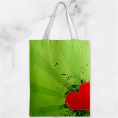 Red Heart Art Zipper Classic Tote Bag from ArtsNow.com Front