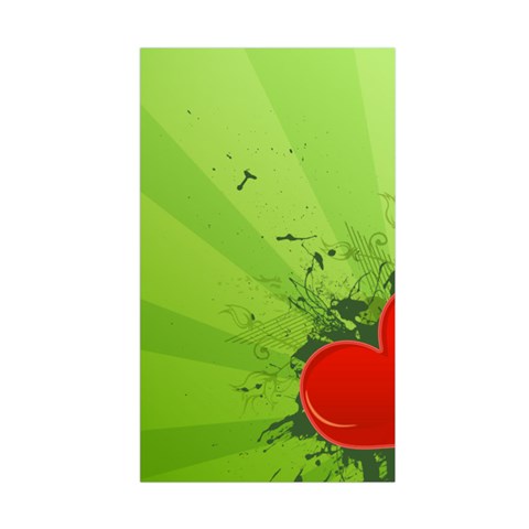 Red Heart Art Duvet Cover Double Side (Single Size) from ArtsNow.com Back