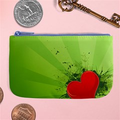 Red Heart Art Large Coin Purse from ArtsNow.com Front