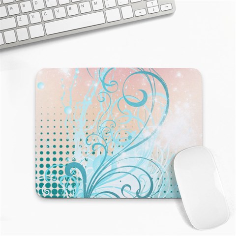 Pink Blue Pattern Small Mousepad from ArtsNow.com Front