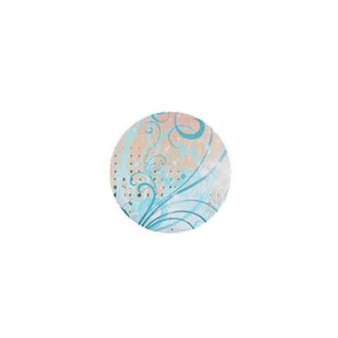Pink Blue Pattern 1  Mini Button from ArtsNow.com Front