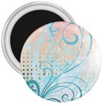 Pink Blue Pattern 3  Magnet