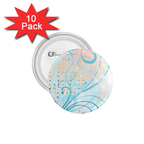 Pink Blue Pattern 1.75  Button (10 pack)  from ArtsNow.com Front