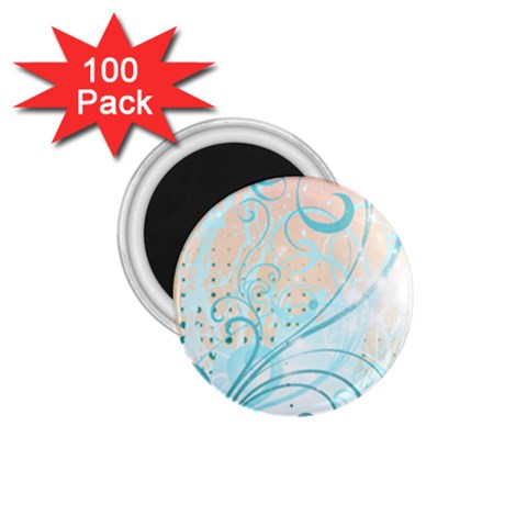 Pink Blue Pattern 1.75  Magnet (100 pack)  from ArtsNow.com Front