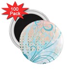 Pink Blue Pattern 2.25  Magnet (100 pack) 