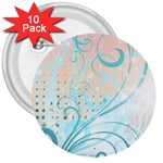 Pink Blue Pattern 3  Button (10 pack)