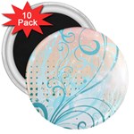 Pink Blue Pattern 3  Magnet (10 pack)