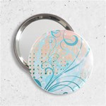 Pink Blue Pattern 2.25  Handbag Mirror