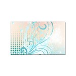 Pink Blue Pattern Sticker (Rectangular)