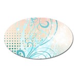 Pink Blue Pattern Magnet (Oval)