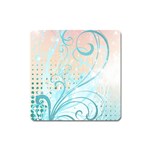 Pink Blue Pattern Magnet (Square)