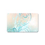 Pink Blue Pattern Magnet (Name Card)