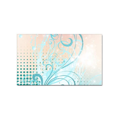 Pink Blue Pattern Sticker Rectangular (100 pack) from ArtsNow.com Front